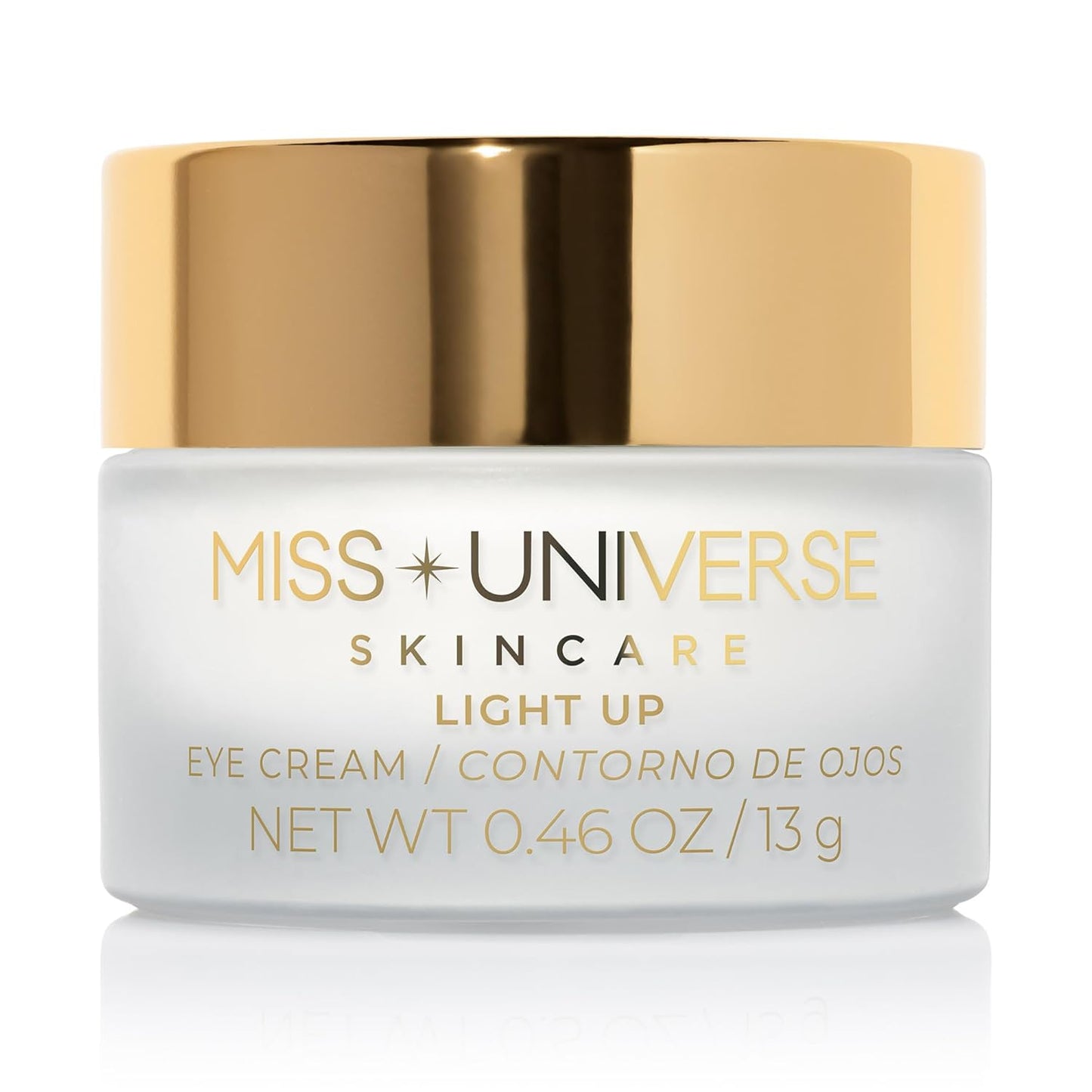 Light Up Eye Cream .46 oz, Firming Under Eye Cream for Dark Circles and Puffiness, Under Eye Brightener Face Cream for Women, Facial Skin Care Product with Hyaluronic Acid