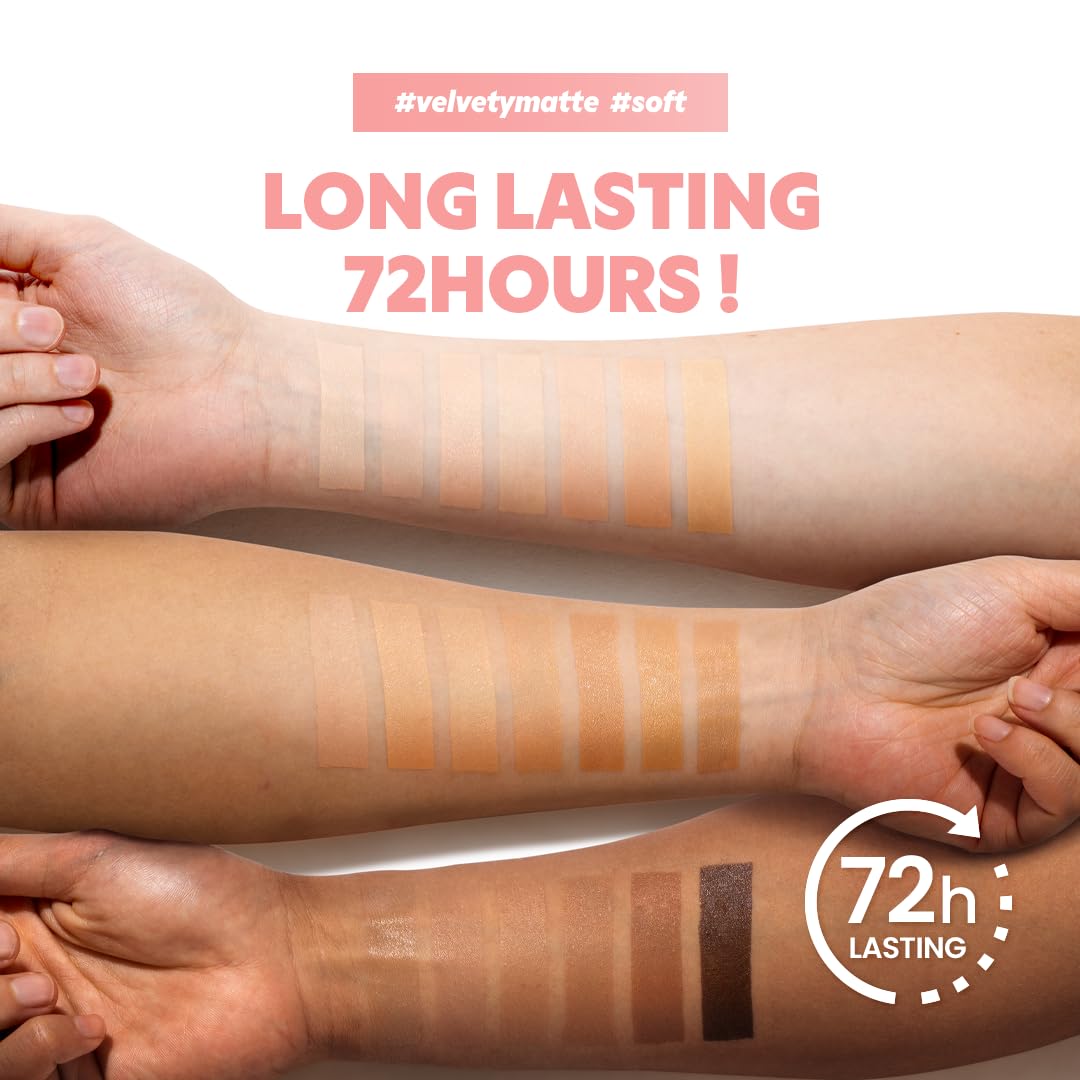 TIRTIR Mask Fit All Cover Pink Cushion Foundation | High coverage, Velvety Matte Finish, Lightweight, Flawless, Corrects Redness, Korean Cushion (#13N Fair Ivory, Full Size, 0.63 Fl Oz)