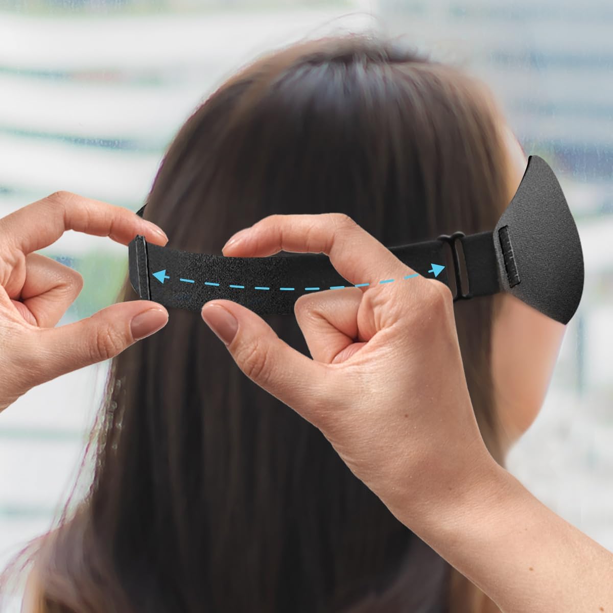 3D Sleep Mask for Side Sleepers – 100% Light Blocking Eye Mask for Sleeping, Zero Eye Pressure, Soft Breathable Memory Foam, Adjustable Strap for Travel, Men & Women (Black)