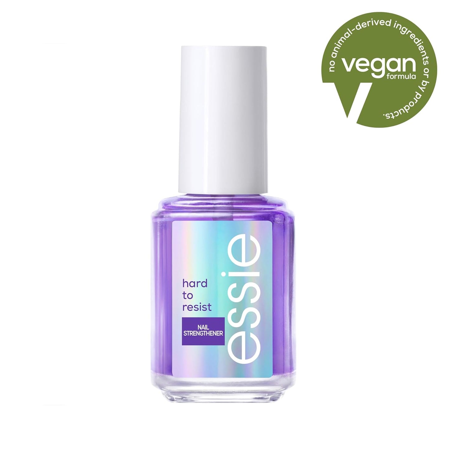 essie Nail Care, 8-Free Vegan, Hard To Resist Nail Strengthener, Neutralize & Brighten, violet, 0.46 fl oz