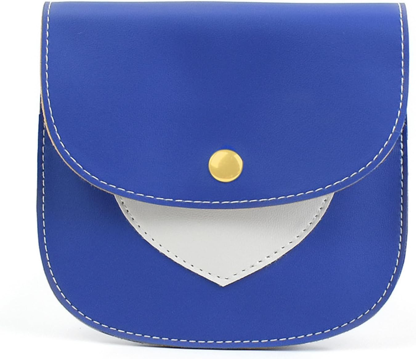 1Pcs Leather Sanitary Napkin Storage Bag, Portable Period Kit Bag, Pad Pouch Tampon Bag Sanitary Napkin Receptacle (Blue)