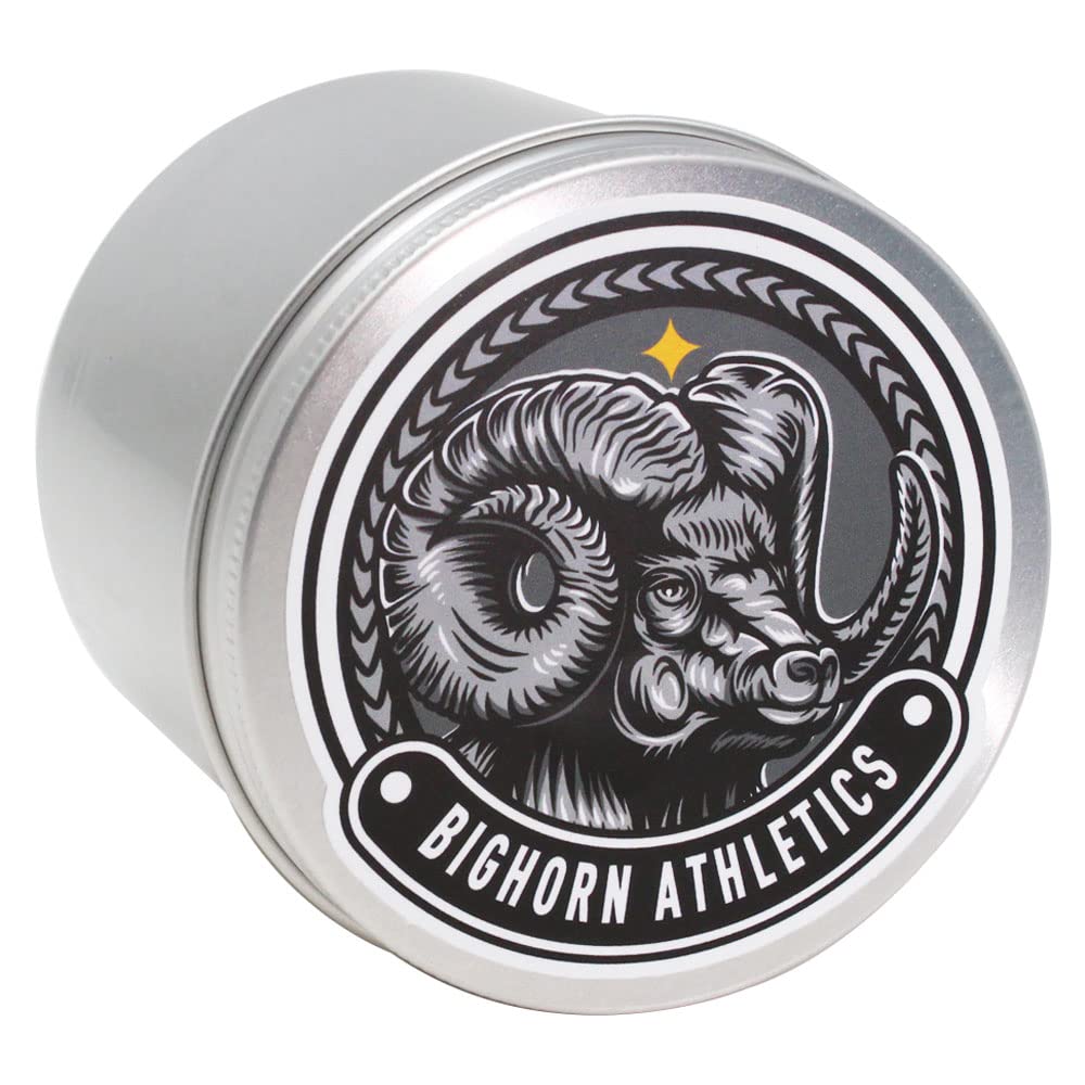 Bighorn Athletics Silver Tin Can Holder, Medium | Holds 8-rolls of 0.3-Inch Athletic Finger Tape | Tape Not Included