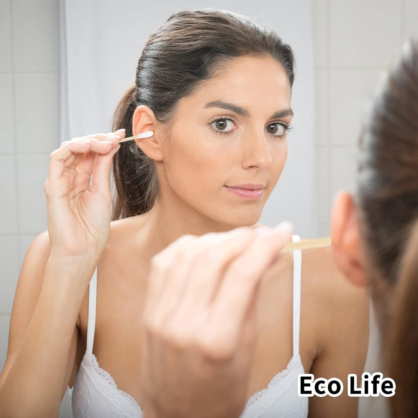 Bamboo Qtips Cotton Swabs With Wooden Sticks Q Tips For Ears 400 Count Bamboo Cotton Buds