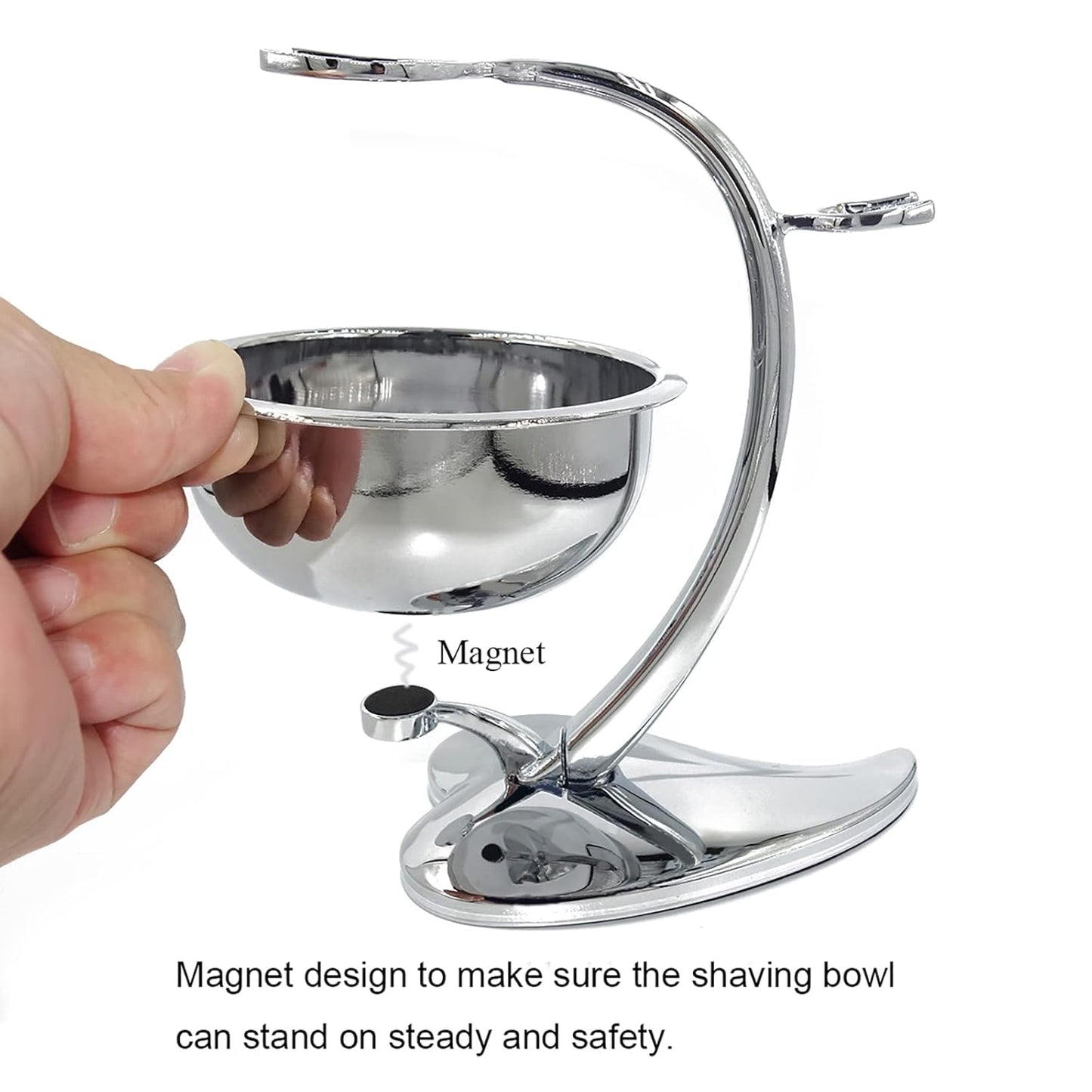 Classic Men's Double Edge Safety Razor Kit includes Pure Badger Hair Shaving Brush,Heart Shape Razor & Brush Stand Holder and Shaving Bowl Christmas Original Gift Set