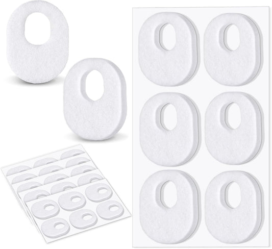 WILLBOND 30 Pcs Callus Pads Soft Felt Callus Oval Shape Corn Pads for Bottom of Foot Adhesive Foot Corn Cushion for Men and Women Feet Toes Heel Pain Relief (White)