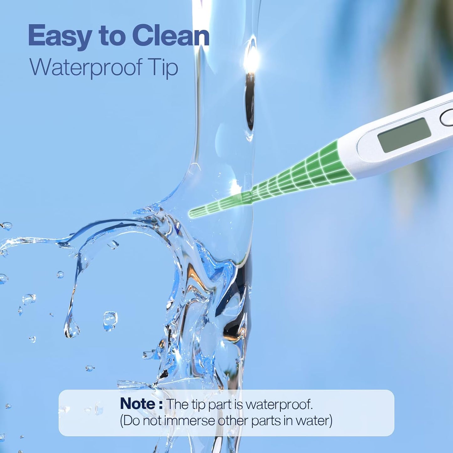 Boncare 10 Seconds Oral Thermometer for Adults and Kids - Accurate & Safe Rectal Thermometer for Baby with Fever Alarm, Digital Thermometer (Dark Green)