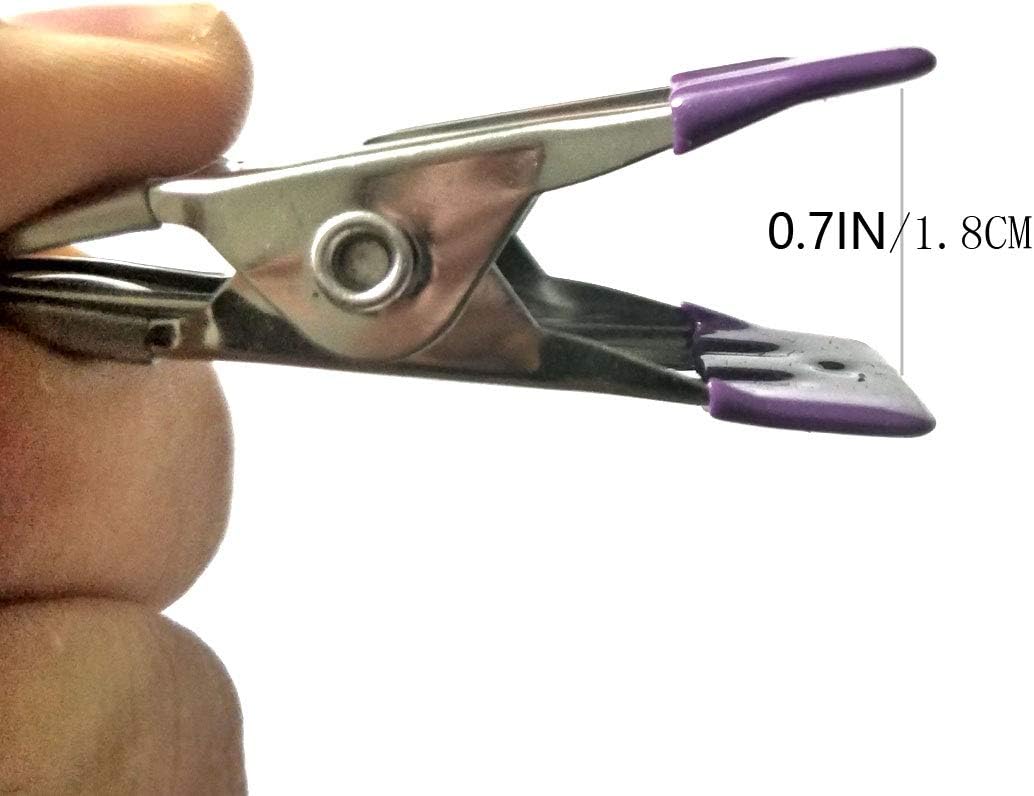 Stainless Steel Clothes Pins: 30 Packs Metal Beach Towel Clips, Pool Cover Clips,Heavy Duty Close Pins ,Hanging Towel Clamp Cloth Clips,Beach Chair Towel Clip