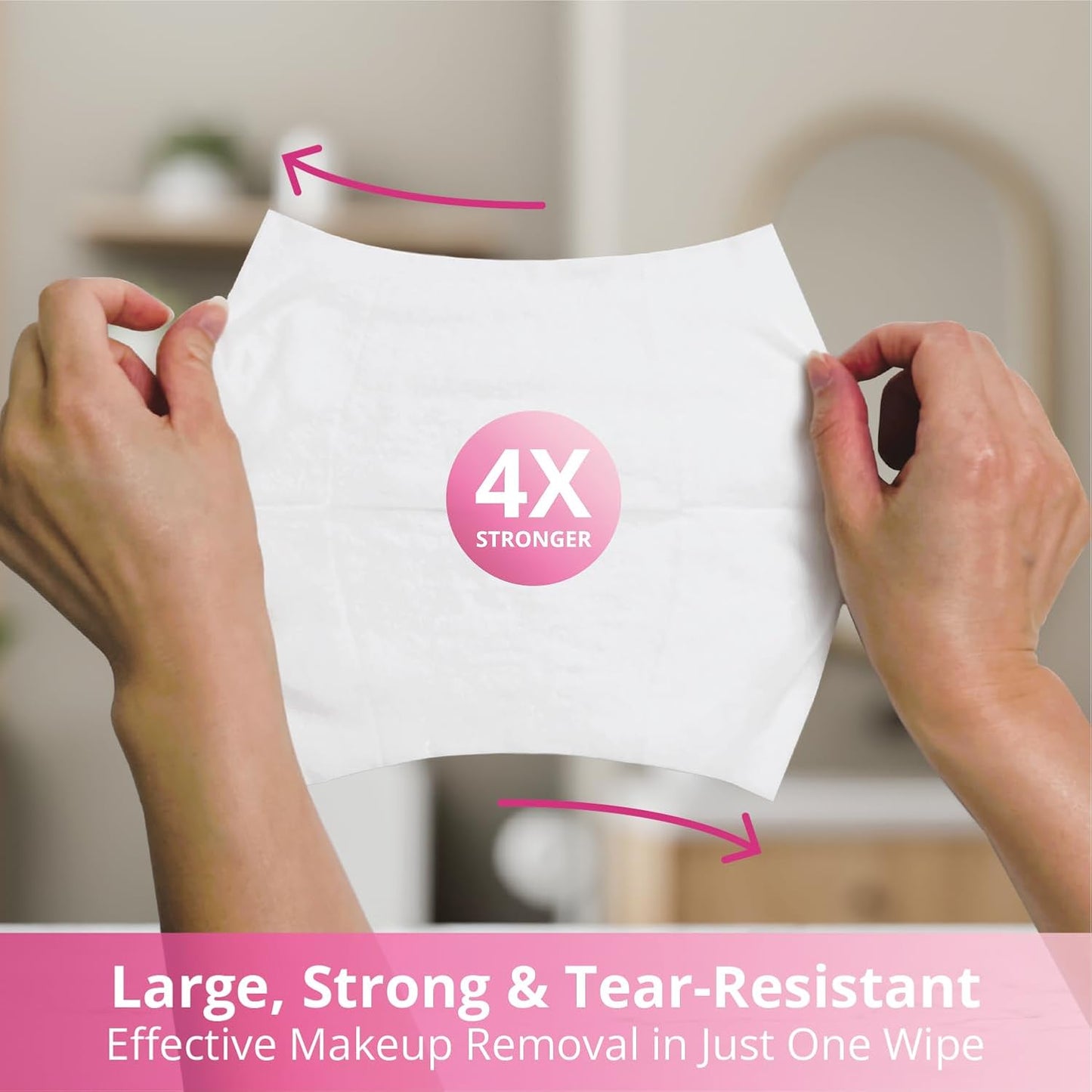 Air Jungles Makeup Remover Wipes Single Wrapped, 25 Ct, Mini Travel Size for Cleansing Face and Eyes, Fragrance-Free, Alcohol-Free, Infused with Vitamin E for All Type Skin