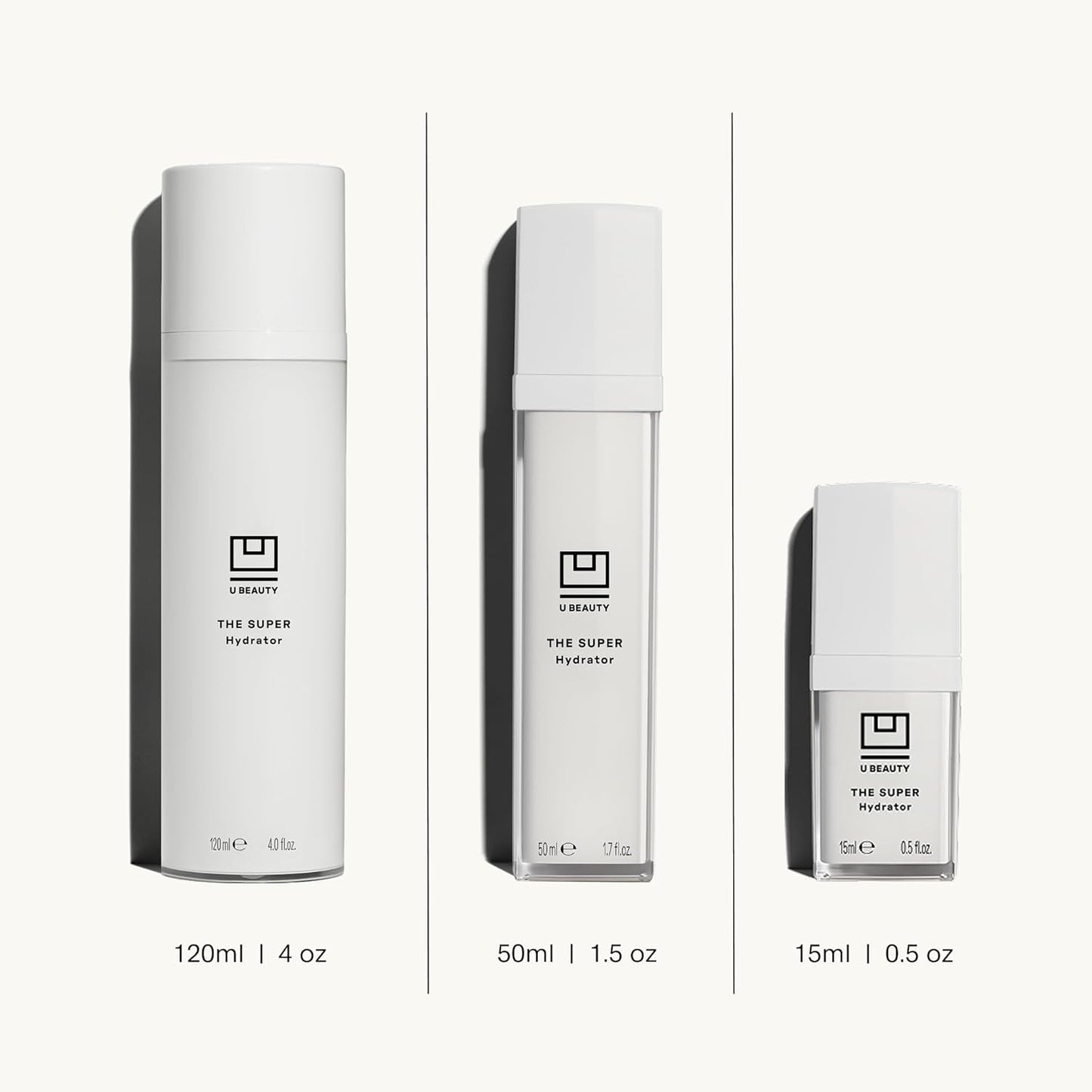 U Beauty The SUPER Hydrator Hyaluronic Acid Moisturizing Cream - Mega-Dose Skin Hydrator with Peptides and Grapeseed Oil for Supple, Smooth, and Softer-Looking Skin For Up To 48 Hours - 4 fl oz