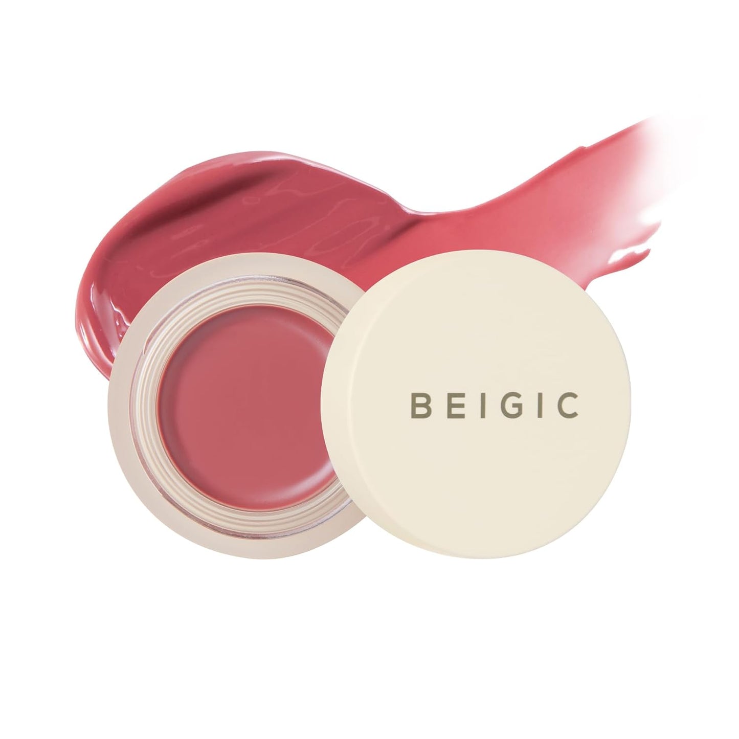 BEIGIC Flush Lip & Cheek Balm - Vegan Buildable & Blendable Multiuse Balm | Natural Flush & Glow | Glowy Blush for Cheeks | Dewy Korean Make Up Cream Blush | 04 Sway - Mauve Pink, 0.14 fl.oz
