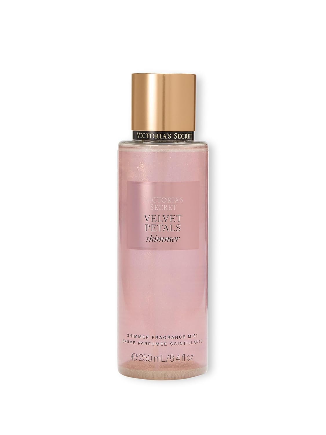 Victoria's Secret Velvet Petals Shimmer Body Mist for Women, Perfume with Notes of Blooms and Almond Glaze, Women's Spray, 250 ml / 8.4 oz