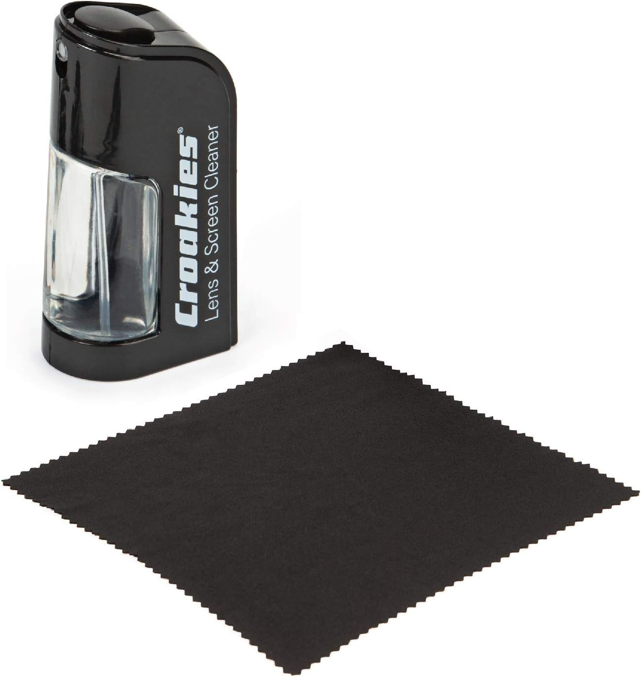 Croakies All-in-one Cleaning Kit | Lens Care Travel Kit with Pump and Microfiber Cloth | All Natural Cleaner for Eyewear and Lenses