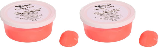 Sammons Preston Therapy Putty, Therapeutic Hand Exerciser, Theraputty for Finger and Hand Rehabilitation, Exercise Putty to Improve Hand Grip Strength, Occupational Therapy, 4 Ounce, Medium Soft, Red