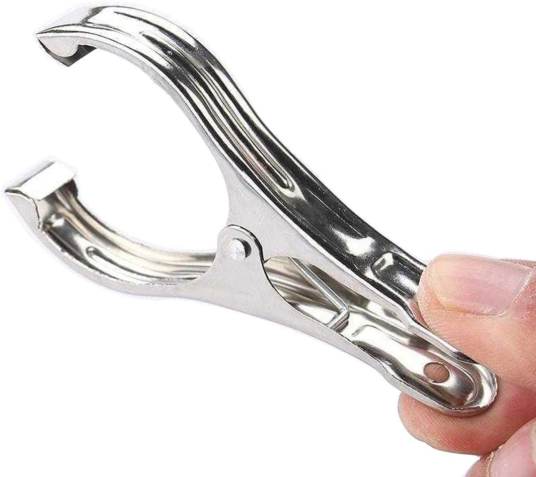 Metal ClothesPins,Row Cover Clips 20 Pack 3.5 Inch Stainless Steel Pool Towel Clips,Chair Clips for Beach Towels,Garden Clips,Greenhouse Clamps:Quilts, Blankets from Blow Away Or Decline