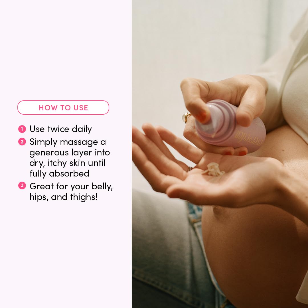 Evereden Nourishing Stretch Mark Cream (4 fl.oz): Clean & Vegan Cream for Pregnancy and Postpartum | Pregnancy Stretch Mark Prevention | Rich in Vitamins & Minerals