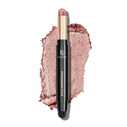 FV Cream Shimmer Eyeshadow Stick,Long Lasting & Waterproof, Multi-Use & High Pigment Eyeshadow Makeup Stick (Rose Shimmer)