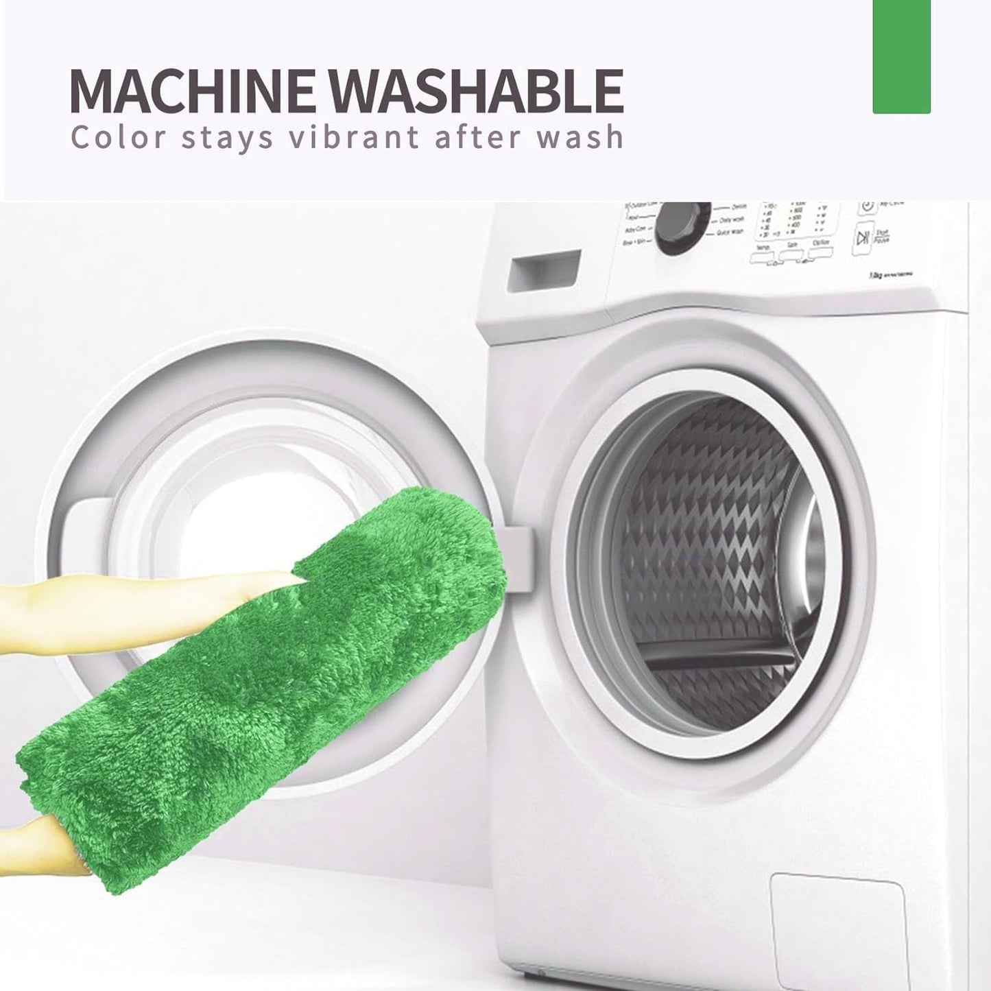 FIFU Bathroom Runner Rug 24" W x 60" L, Bath Mats for Bathroom, Bedroom & Kitchen, Non-Slip Rubber Latex Backing, Comfort & Soft Shower Bathmat & Carpet for Sink, Home & Hallways, Green