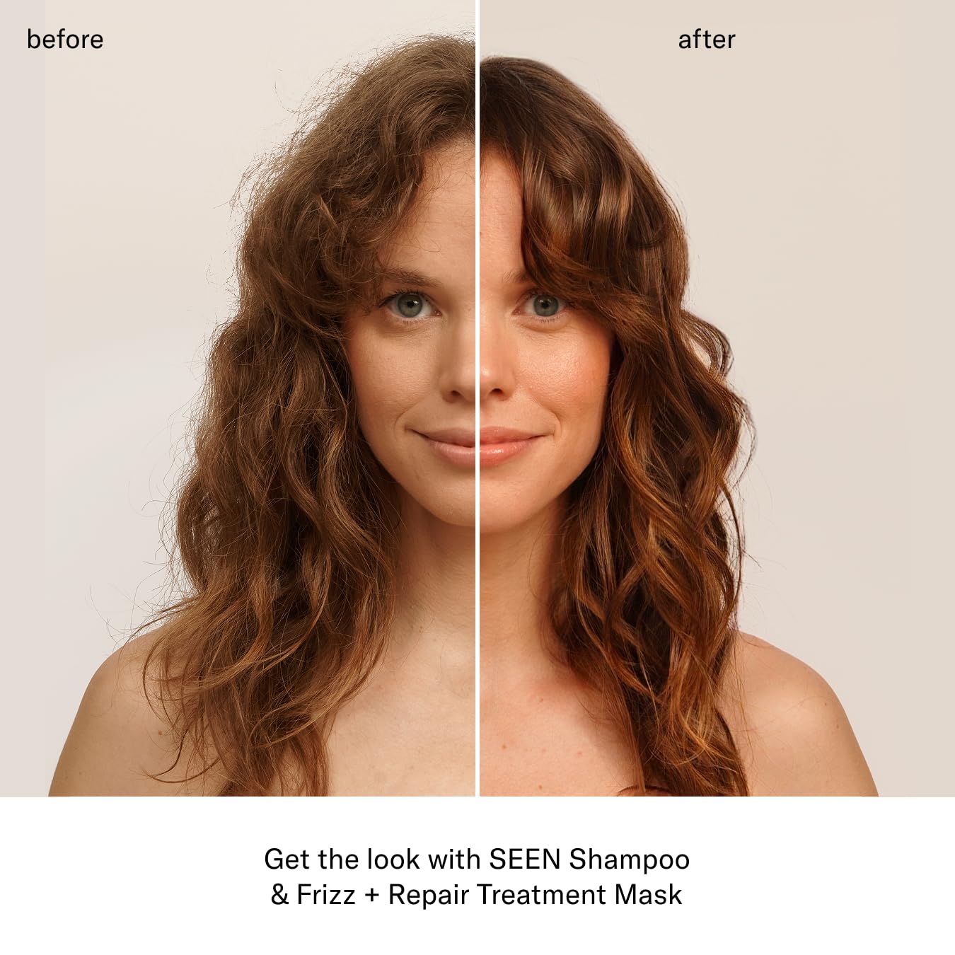 SEEN Frizz + Repair Treatment Mask - Scented- Fights Frizz, Repairs Damage for Stronger, Smoother, Healthier-Looking Hair - Safe for Sensitive Skin