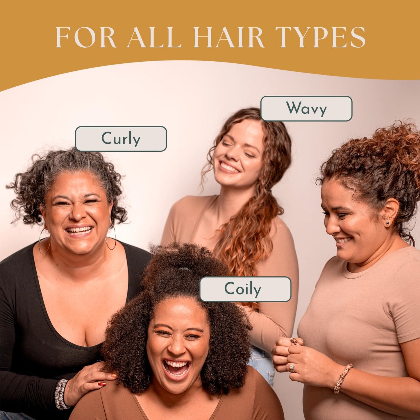 Authentic Mulberry Silk Skinny Hair Match Scrunchies for Women, Anti Breakage Hair Ties for Curly Thick & Thin Hair, 100% Silk for Buns & Ponytail, Silver/Deep Grey (4 Pack)