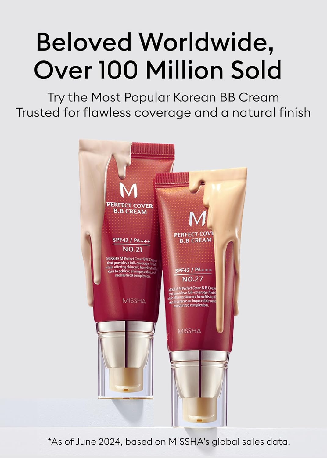 MISSHA M Perfect BB Cream No.29 Caramel beige for medium with warm skin tone SPF 42 PA +++ 1.69 Fl Oz - Tinted Moisturizer for face with SPF