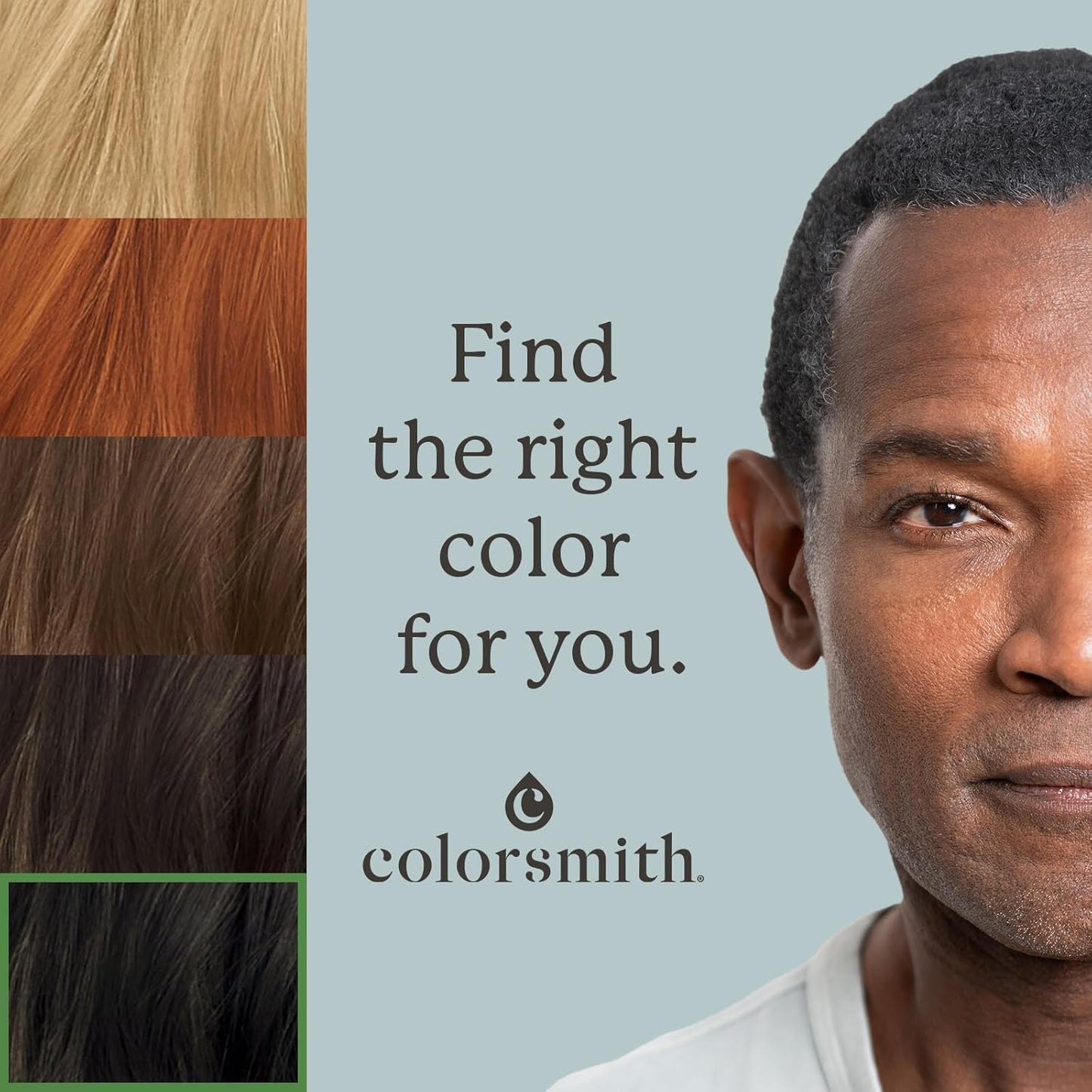 Hair & Beard Color for Full Gray Coverage 2 pack - Soft Natural Golden Black - Ammonia-Free Complete Men’s At-home Beard & Hair Dye Kit, Professional-grade Permanent Hair Color (2.03)