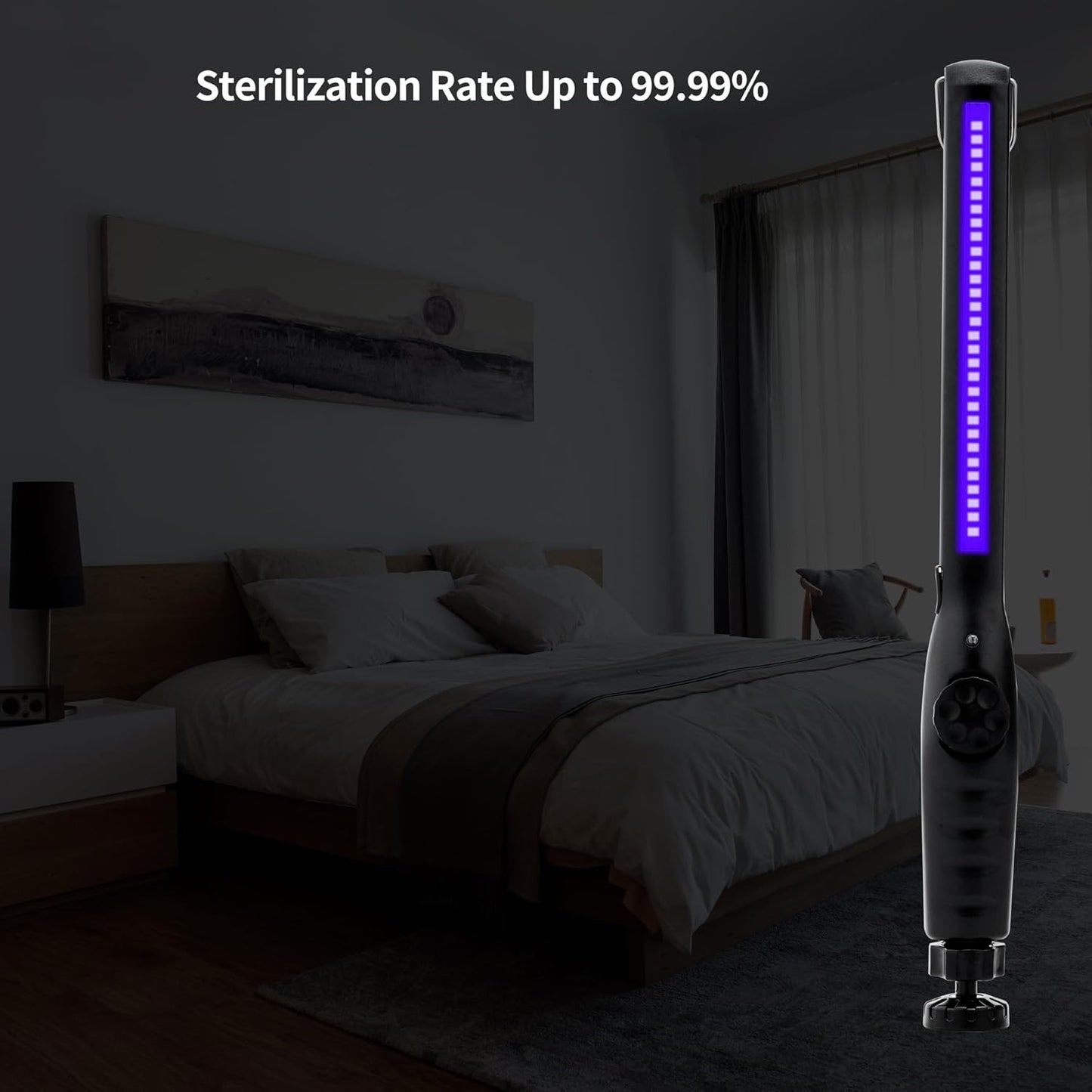 UV Light Sanitizer – Portable UV Light Wand – Rechargeable Handheld Device for Reducing Bacteria and Viruses, Lightweight and Easy to Use