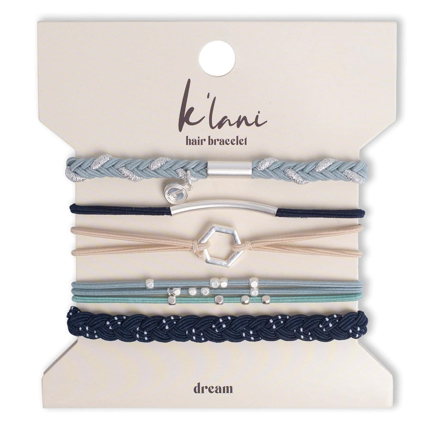 K'lani Hair Tie Bracelets for Women - Elastic Hair Bands That Double as Stylish Jewelry - Dream - Small
