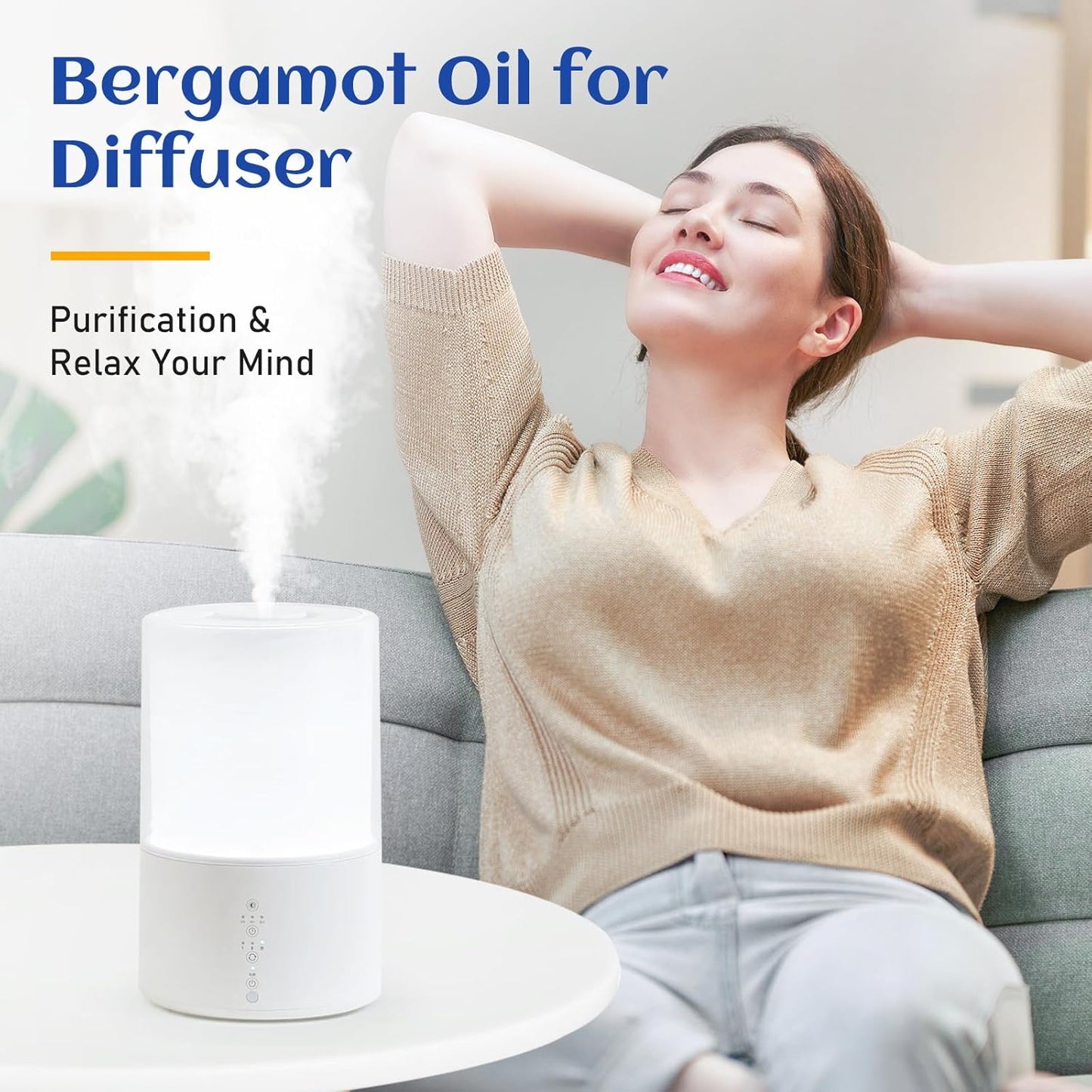 HIQILI 30ML Geranium Essential Oil, for Skin, Diffuser & Candle, 100% Pure and Natural - 1.01 Fl.Oz