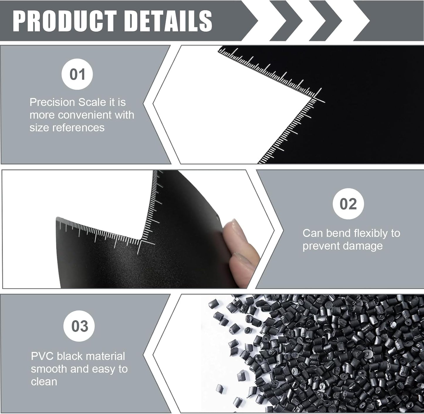 4 Pcs Enhancement Card for Barbers, Professional Hairline Shaping Tool with Measurement Indicators, Durable Reusable Shape Up Tool for Hairline and Beard, T+S+W+V Shaped