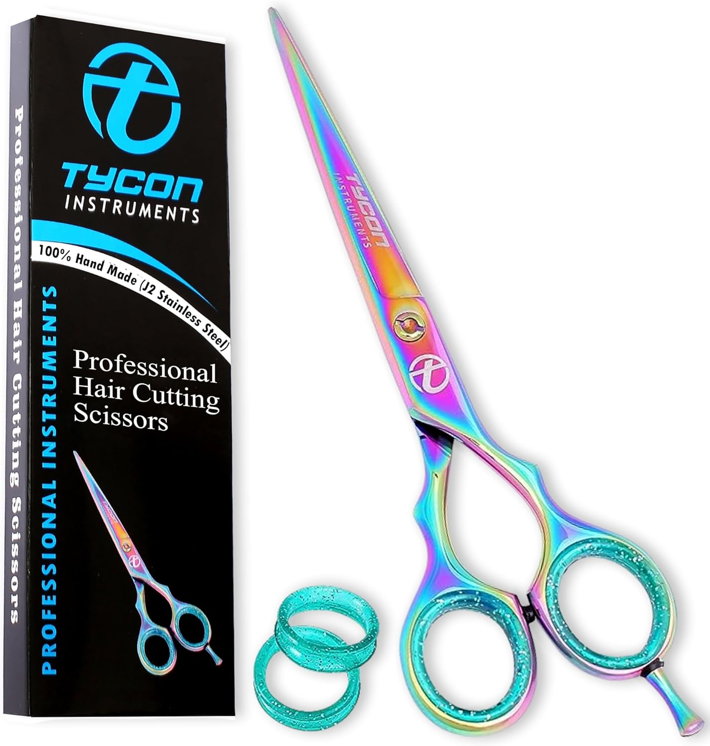 Tycon Hair Cutting Scissors Professional 6.5" β Japanese Stainless Steel, 2.7" Razor Edge Blade Barber Scissors β Ergonomic design - Precision Hair Scissors for Smooth Cutting - Salon & Personal Use