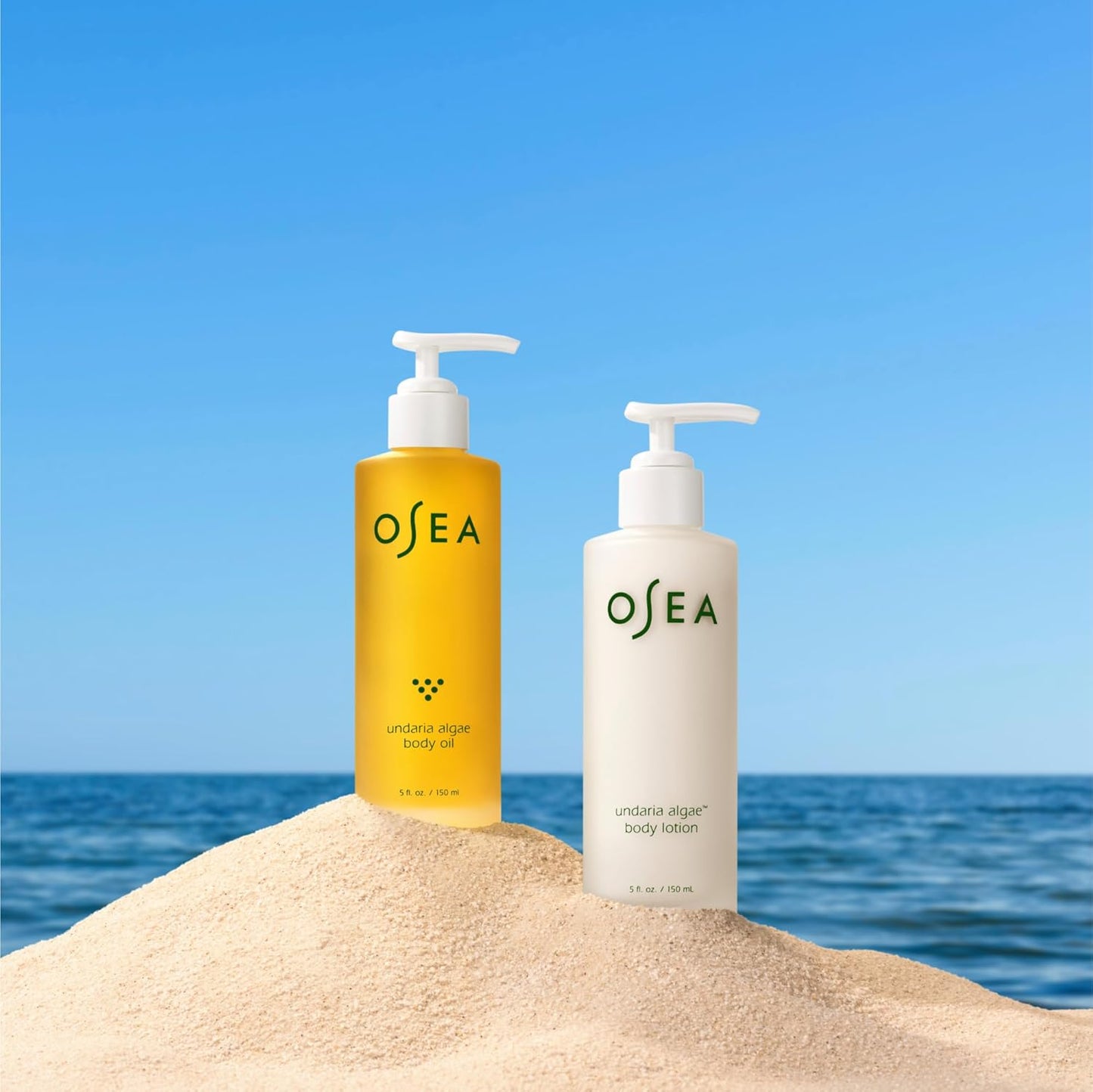 OSEA Undaria Body Bestsellers Full Size Set – Includes Undaria Algae™ Body Oil 5oz & Undaria Algae™ Body Lotion 5oz – Hydrating & Firming Body Care – Perfect Holiday Gift Set