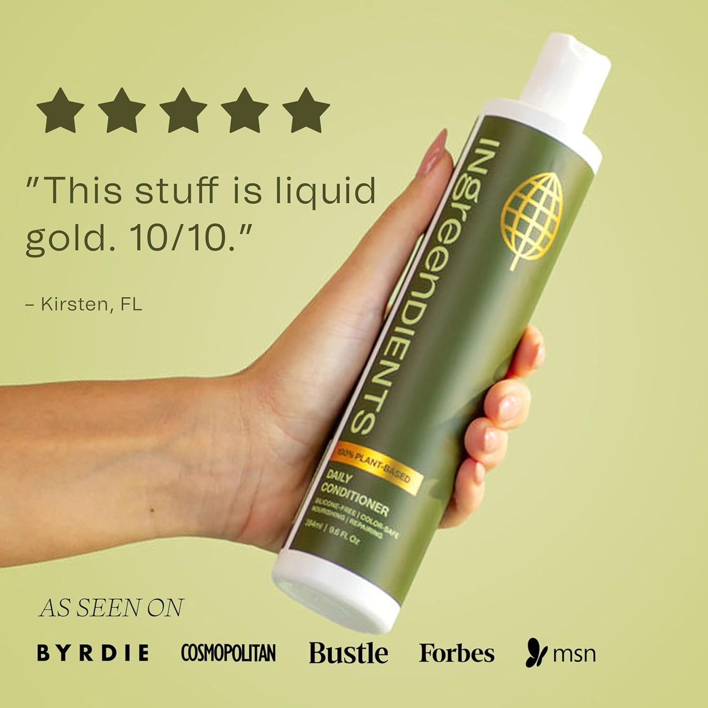 Ingreendients Tea Tree Hair Conditioner - Organic, Sulfate-Free, Color-Safe, Silicone-Free, Cruelty-Free, with Shea Butter and Jojoba Oil