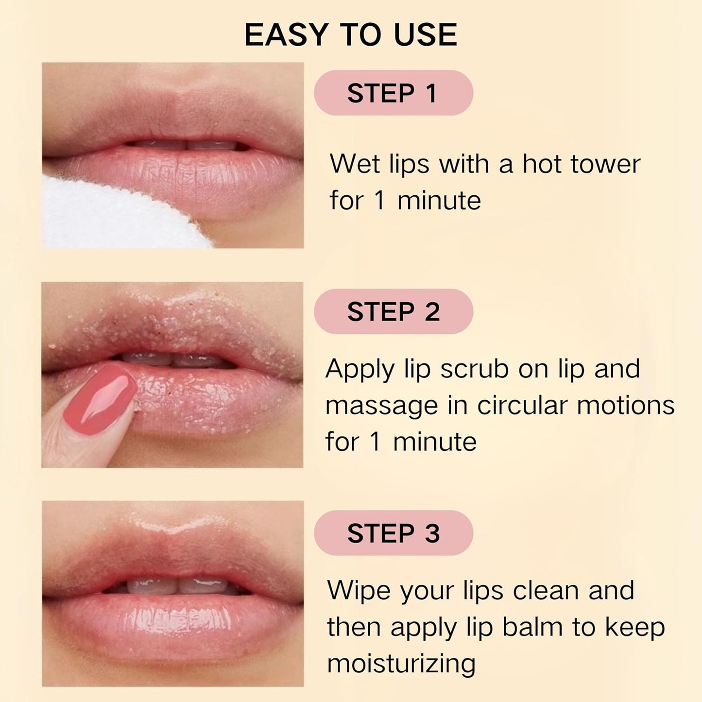 3PCS Turmeric and Lemon Lip Scrub & Turmeric Lip Balm with Brush Set, Eliminate Lip Fine Lines, Lip Scrubber Exfoliator, Natural Nourish Sugar Lip Scrub for Dry, Dull Chapped, Dark Lips