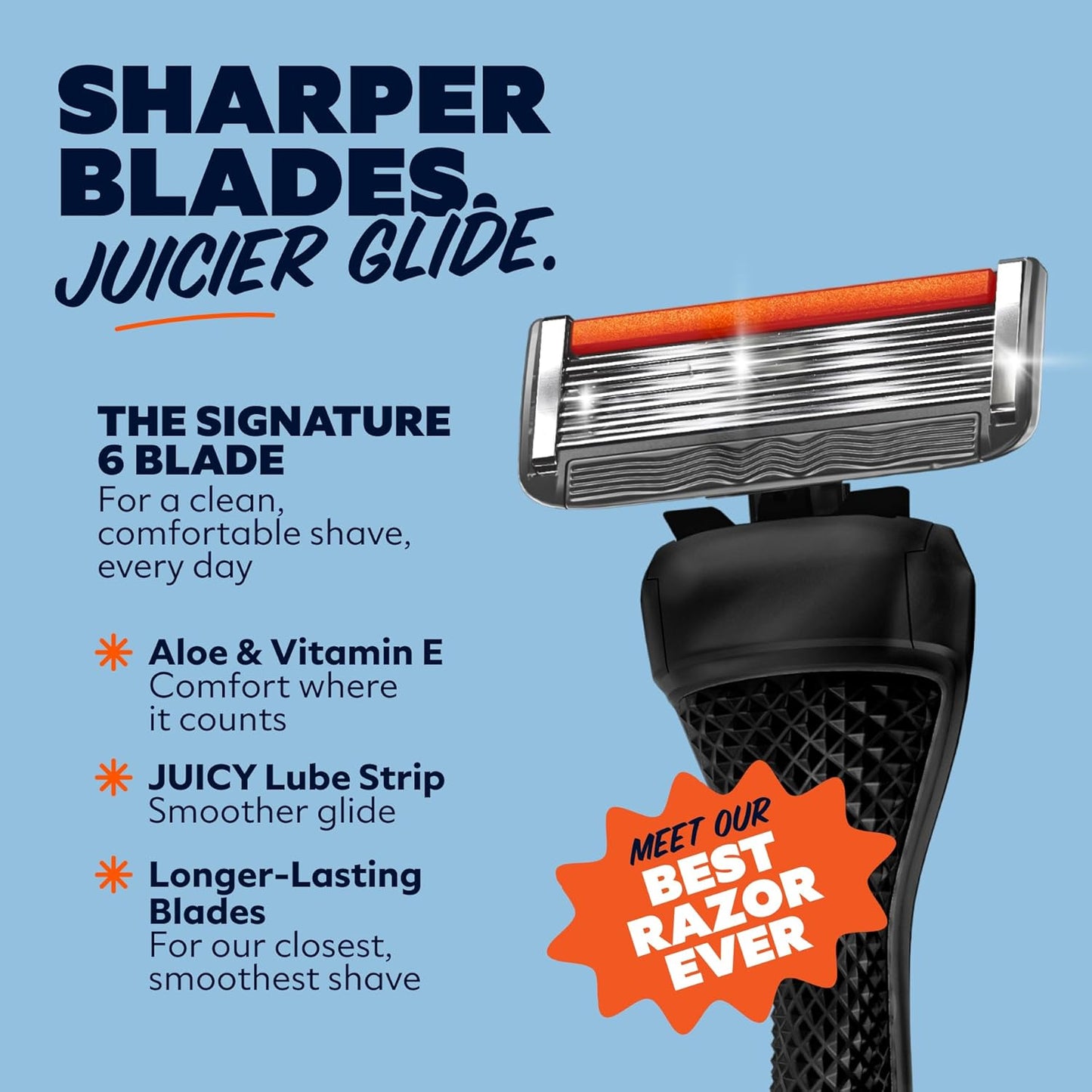 Dollar Shave Club | The Member Exclusive Shave Set | 4 Extra Close Refill Cartridges, 1 Handle (Black), 1 Shave Butter 3 ounce, 1 Razor Cover, Razors for Men