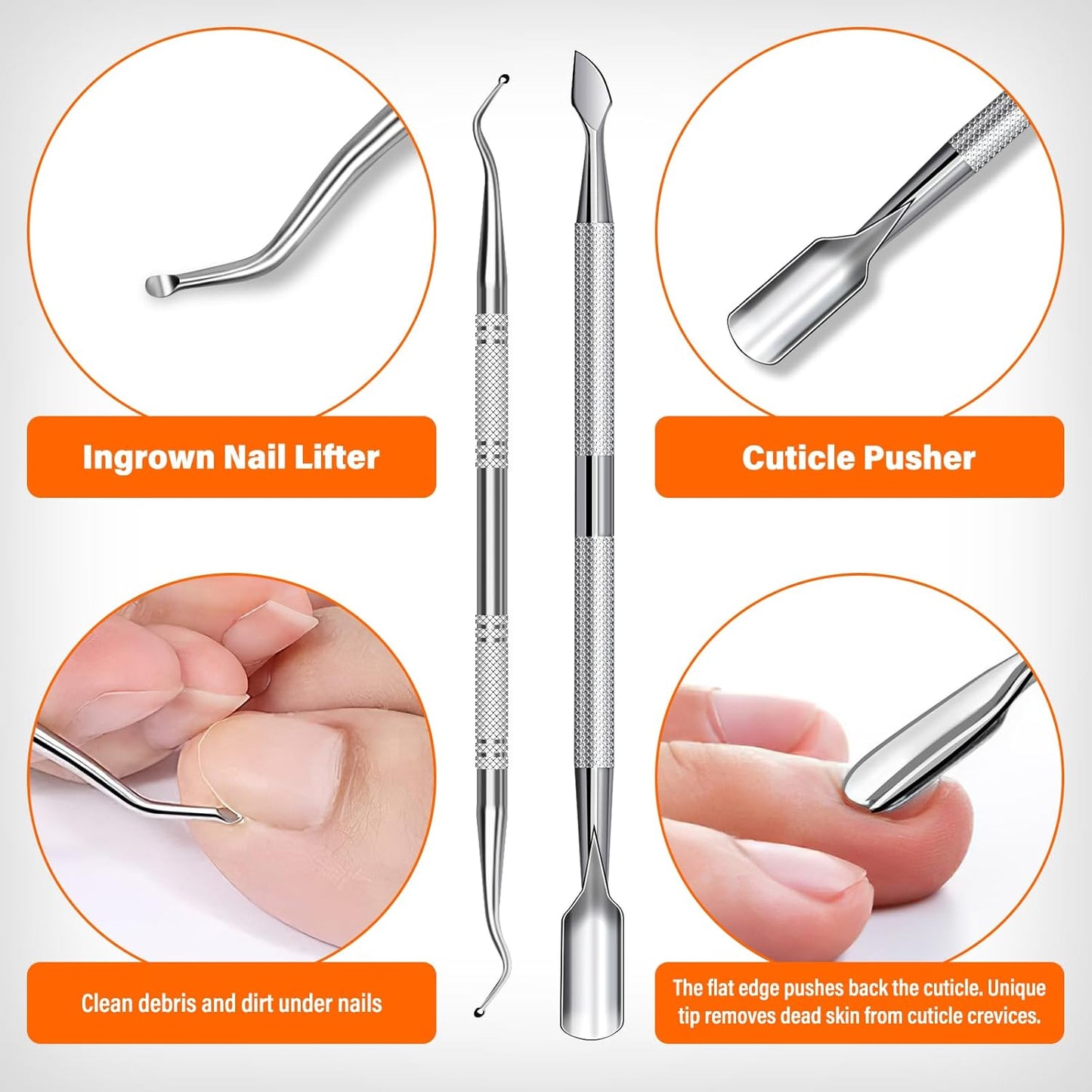 Toenail Clippers for Seniors Thick Toenails, Large Toe Nail Clippers for Men Thick Nails with Wide Opening, Sharp Heavy Duty Ingrown Toenail Clippers Nail Cutter Long Handle with Slanted Curved Blade