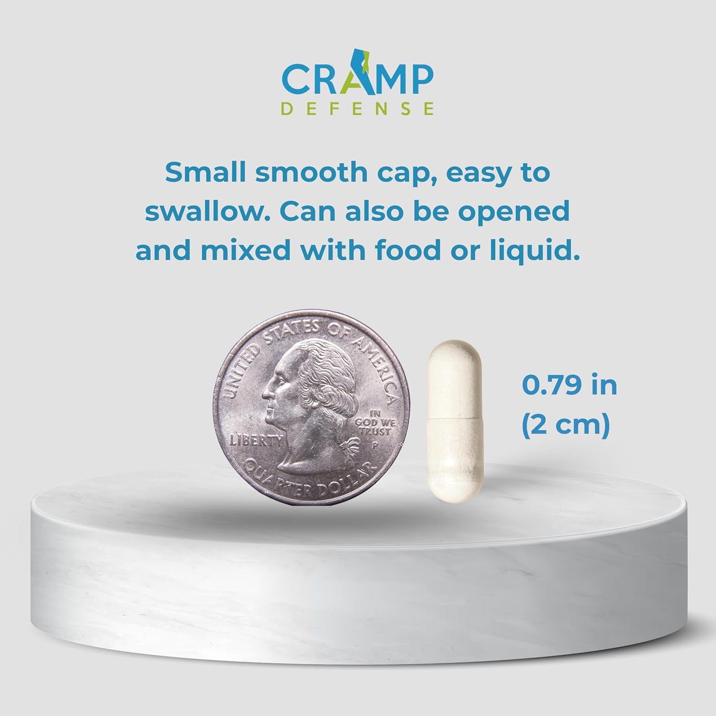 Cramp Defense® for Leg Cramps & Muscle Cramps Relief (During The Day & at Night.) Magnesium Supplement Made in USA. 3-6 Month Supply per Bottle. Contains Truemag® for Max Absorption. 1+ Million Sold.