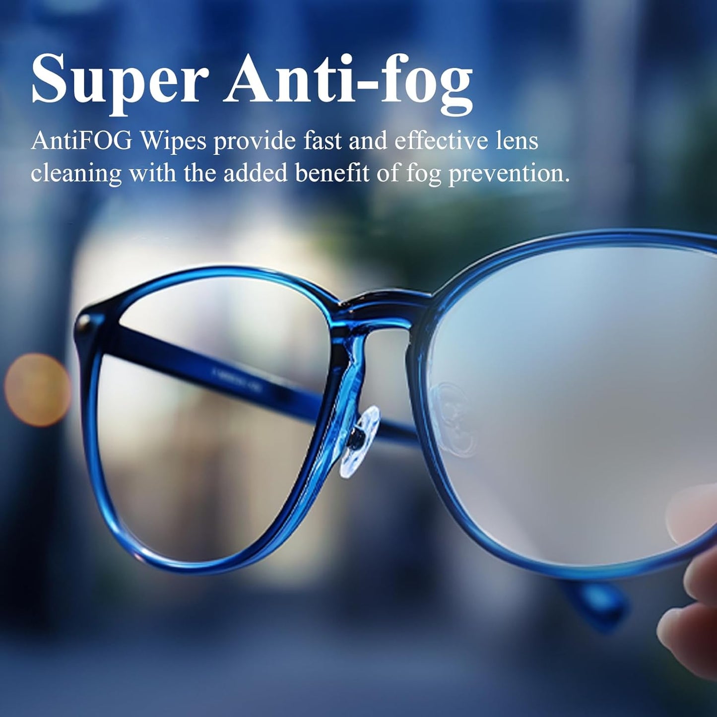 (200 PCS) Anti-Fog Lens Wipes Pre-Moistened Anti-Fog Wipes| Glasses Cleaner Safely Cleans Glasses, Sunglasses, Phone Screen, Electronics & Camera Lens