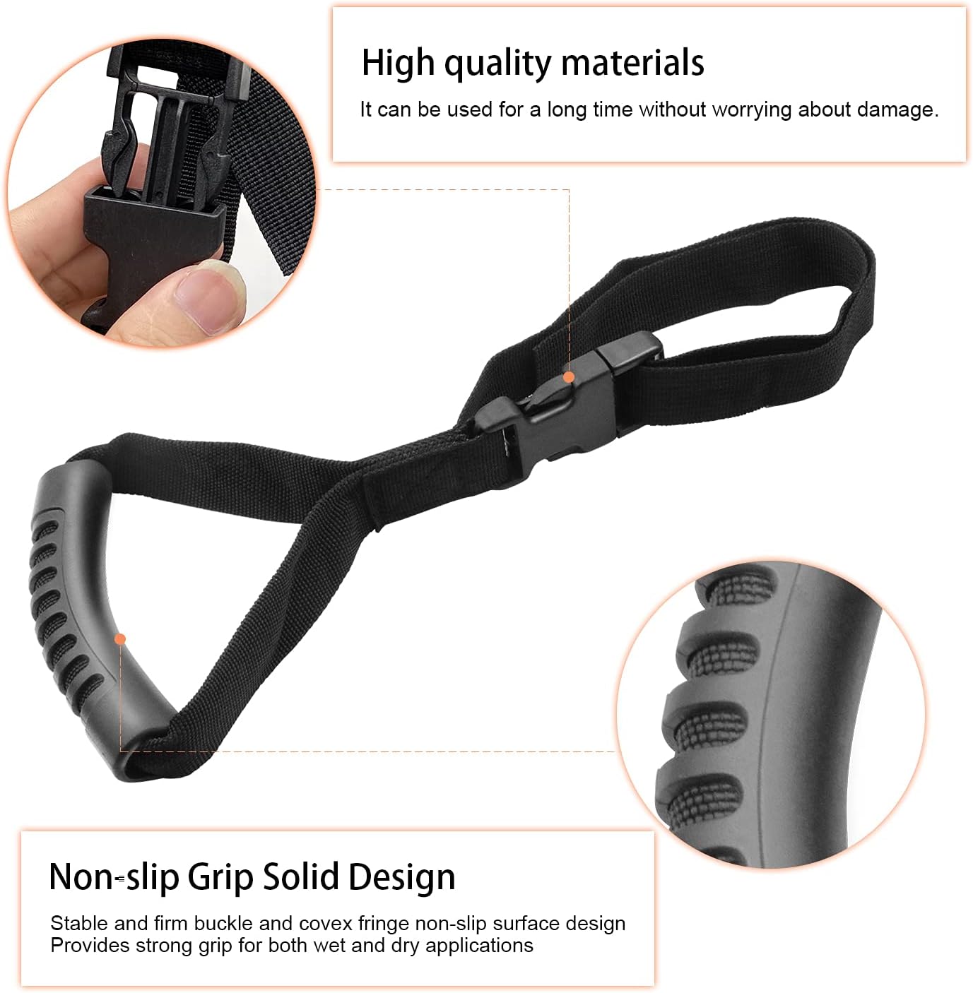 Bentolin Hand Handle Adjustable Standing Safety Handle Suitable for Elderly and Assistance- Disability Help (Black)