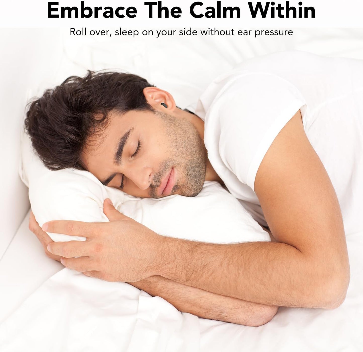 Ear Plugs for Sleeping Noise Cancelling, 45dB Reusable Silicone Ear Plugs with 8 Soft Ear Tips, Noise Reduction Earplugs with Case for Focus/Study/Work/Concert- Comfortable Hearing