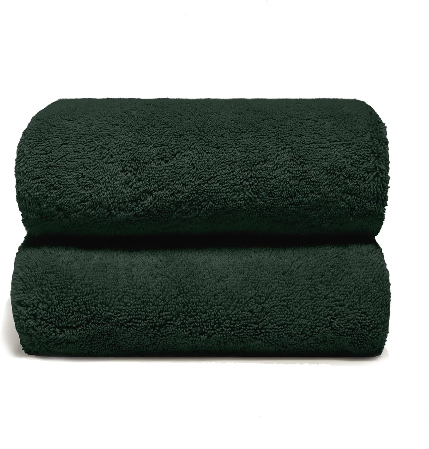 Italic Ultraplush 100% Australian Cotton Bath Sheets - Set of 2 Luxury Extra Large Heavy Duty Bath Sheets, 800GSM Plush and Absorbent Bath Sheets for Hotels, Bath & Spa (Deep Forest)