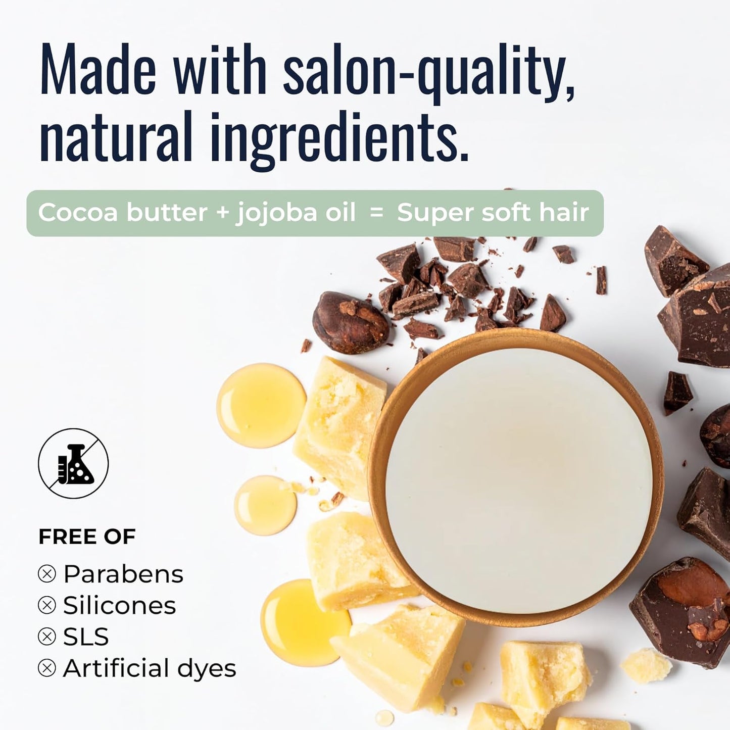 Peppermint Breeze Conditioner Bar, Vegan Solid Hair Conditioner for Oily Hair, Dandruff & Psoriasis, with Refreshing Peppermint, Zero Waste, Travel-Friendly