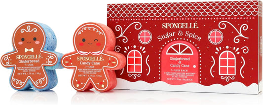 Spongellé Gingerbread Gift Set Body Wash Infused Buffers, Sugar & Spice