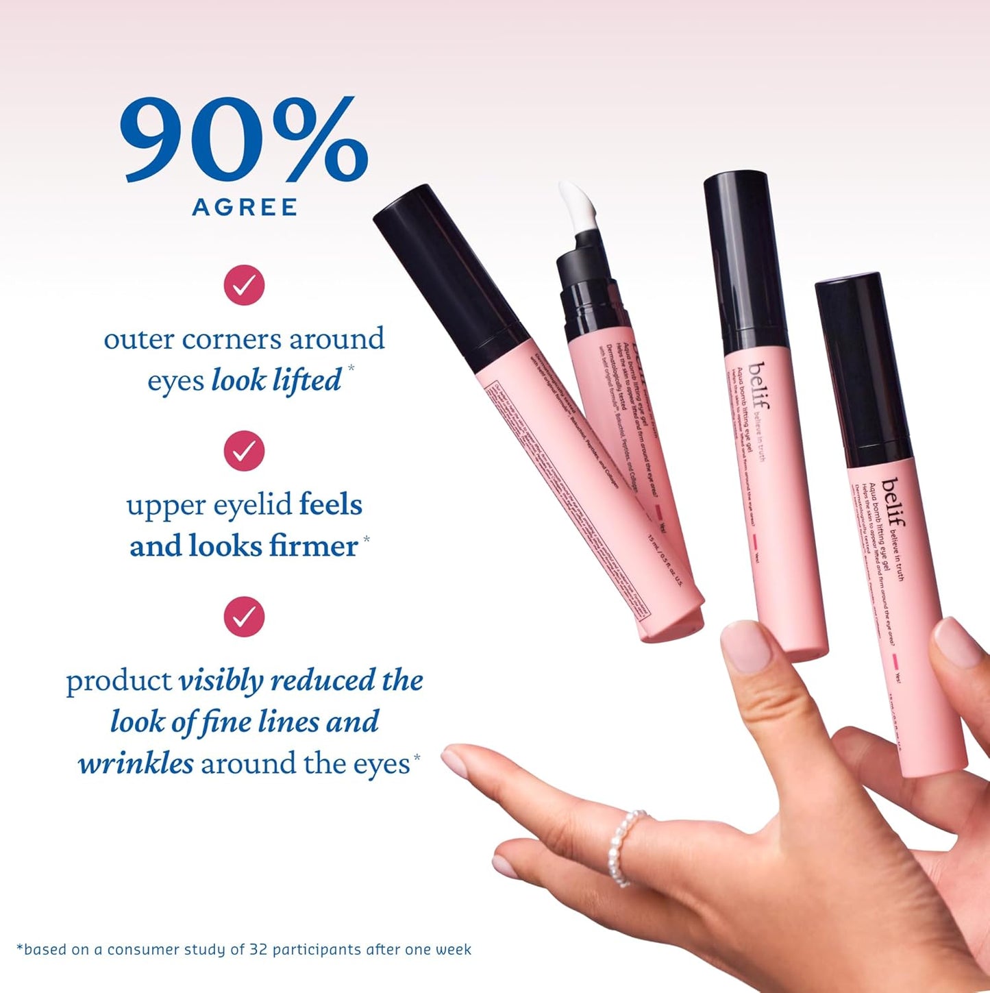 belif Aqua Bomb Lifting Eye Gel | Retinol + Collagen + Peptide for Firming & Plumping | Hyaluronic Acid for Glowy Hydration | Niacinamide for Dark Circles | Korean Skin Care