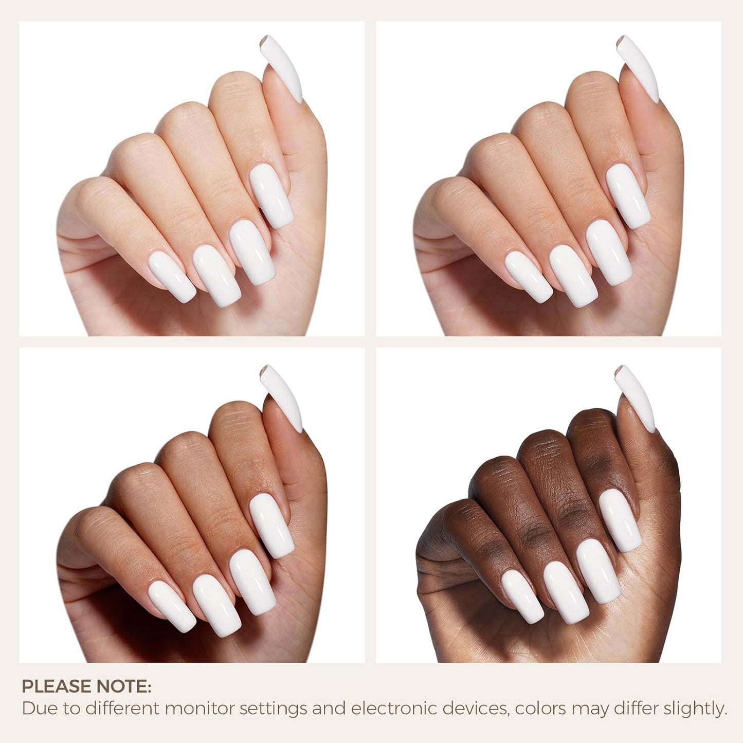 AILLSA Gel Nail Polish 15ML White Gel Nail Polish for French Gels Long Lasting Soak Off U V Gels Nails French Manicure Nail Art & Home Salon 0.51 Fl Oz