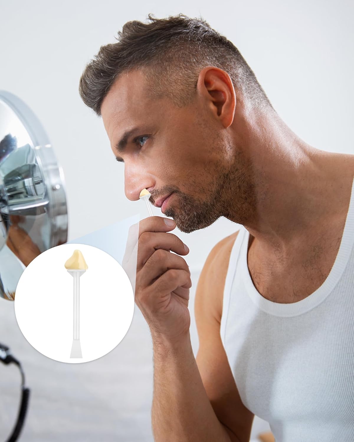 50 Pcs Nose Wax Sticks, Nose Wax Kit Men and Women Nose Wax Applicator Sticks for Nostrils Ears Face Cleaning