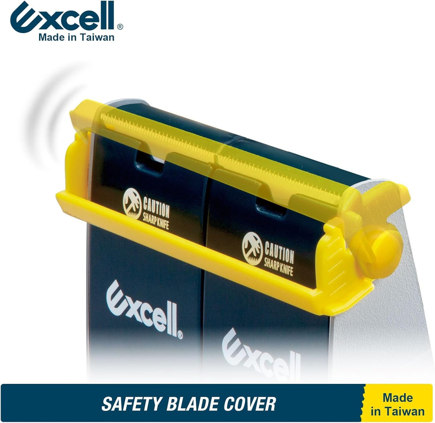 Excell Heavy Duty Steel Desk Tape Dispenser (4" Wide) with Safety Blade Cover, Desk Top Dispenser for Home,Office, Shop, Retail Store and Warehouse Wrapping Purpose