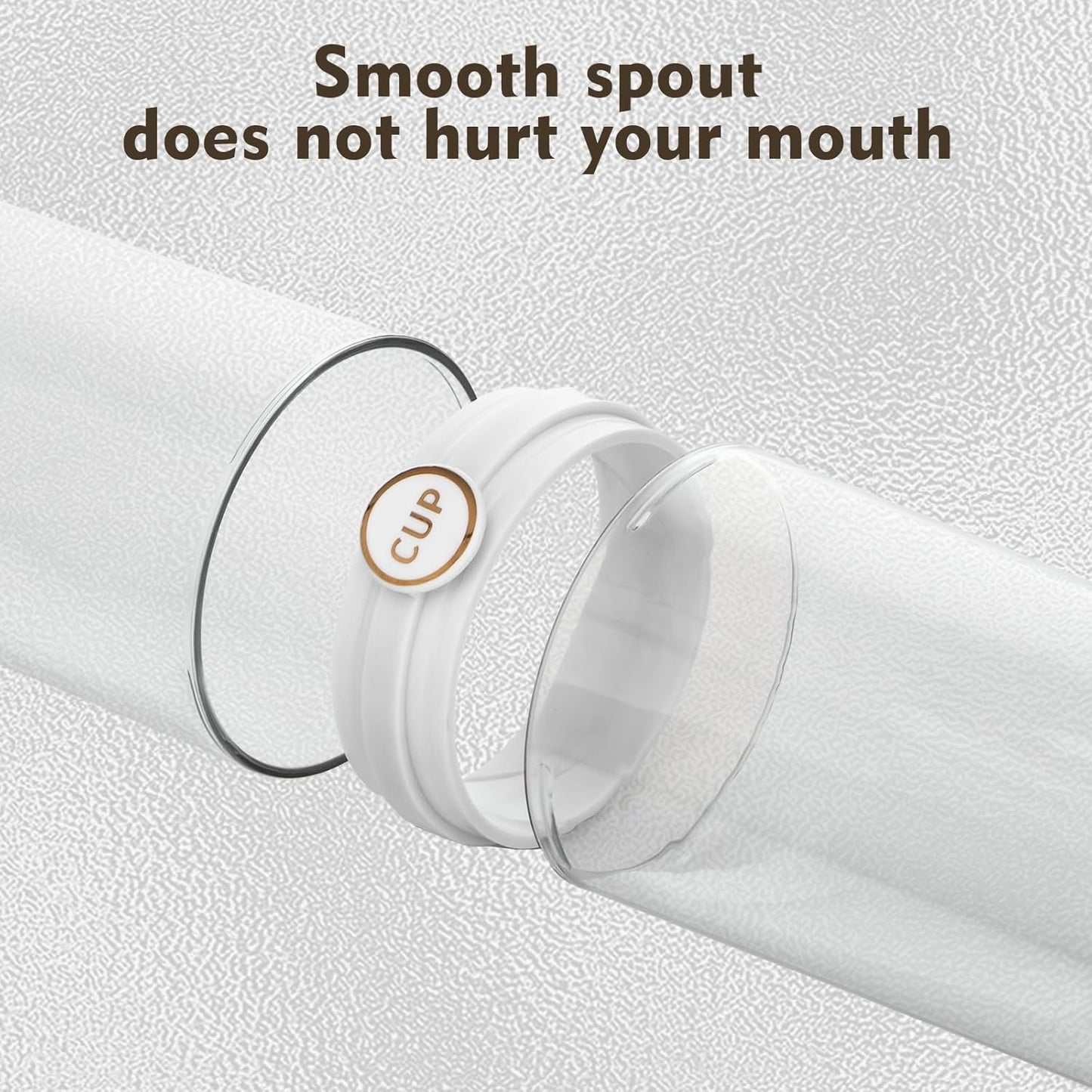 Yeeco Toothbrush Travel Case, 2 pcs Transparent Portable Toothbrush Cover with Mouthwash Cup, Plastic Cylindrical Tooth Brushing Holder for Home School Camping Travelling, 8.1 x 2.6 inches,Clear