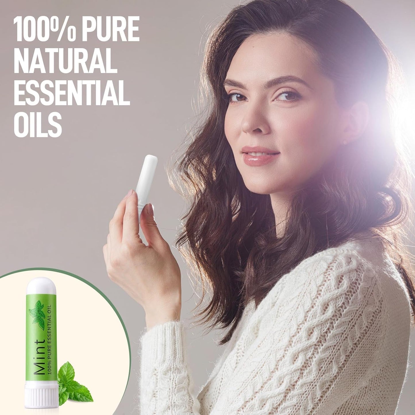 Hion Nausea Relief Inhaler-Mint, 100% Natural Essential Oils Inhalers