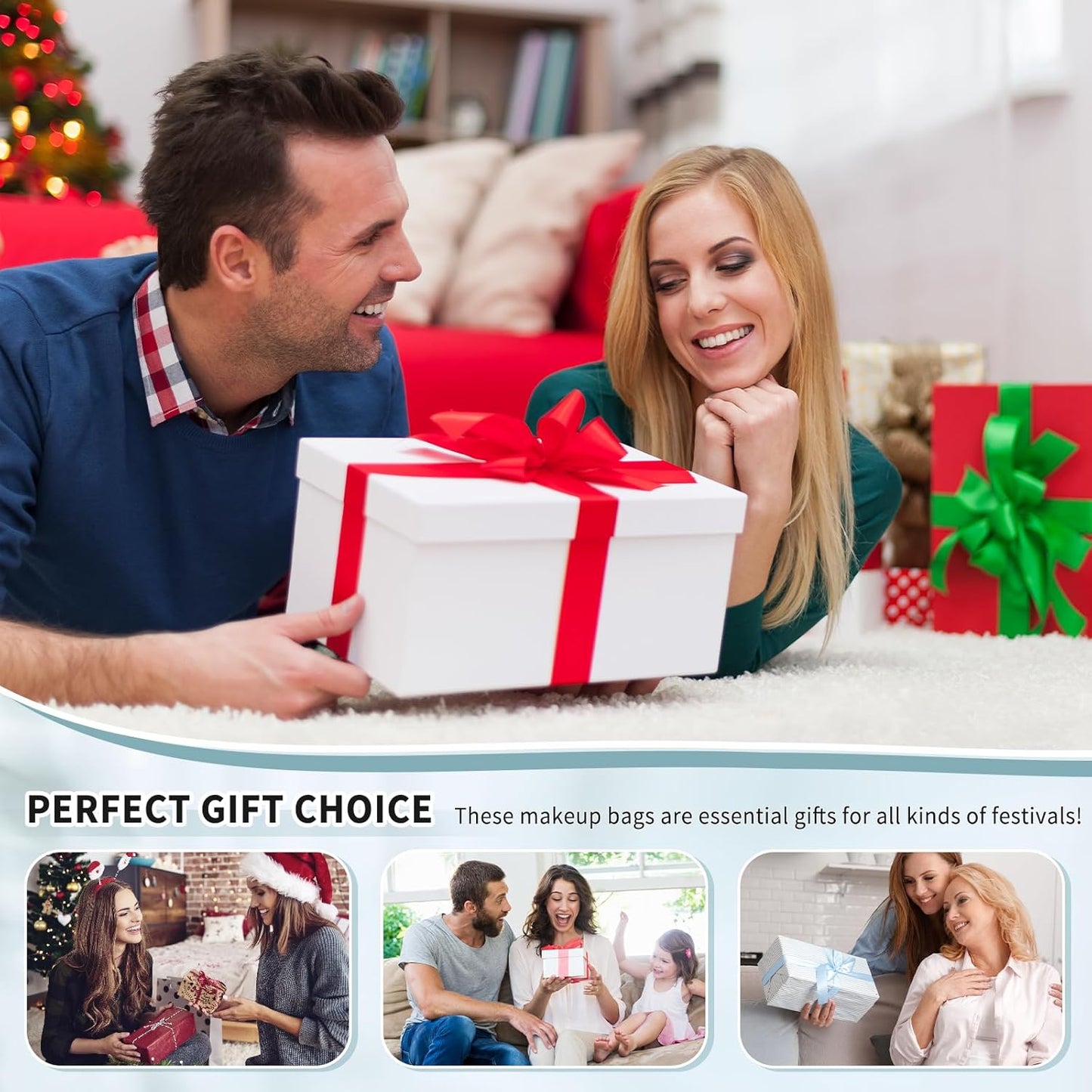 Cute Quilted Floral Makeup Bag(3Pcs),Coquette Aesthetic Cosmetic Bag,Travel Toiletry Bags, Kawaii Aesthetic pouch for Women (5 - Cherry)