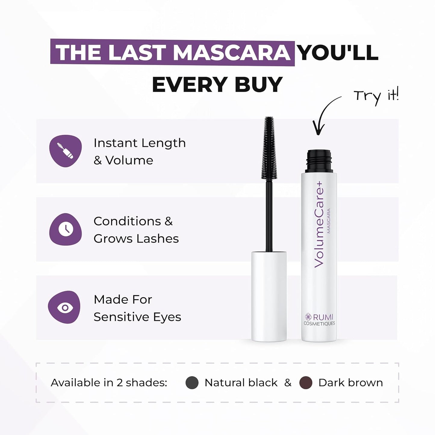 VolumeCare+ Mascara (Both Colors)
